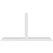 Ekena Millwork Portland Architectural Grade PVC Gable Bracket, 108"W x 58 1/2"H x 6"D x 6"F, 13/12 Pitch GBP108X59X0606POR00 - alternate 2